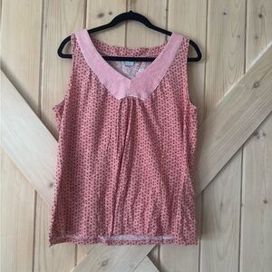 Boden Polka Dot Sleeveless Top | Cotton | Relaxed Fit | Size US 16